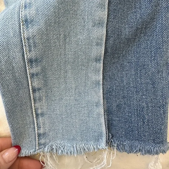 PacSun 90’s Colorblock Two-Tone High Rise Straight Leg Jeans - Picture 10 of 12